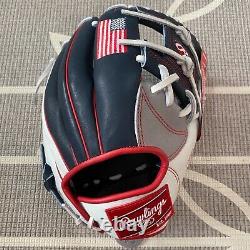 Rawlings PRONP4-USA 11.5 Heart Of The Hide Baseball Glove Infield Pro FLAG RARE