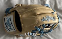 Rawlings Pro GGE1151CCB 11.5 RHT Infield Leather Glove Beige/Blue