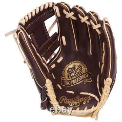 Rawlings Pro Preferred 11.75 RHT Infield Baseball Glove Brown Tan PROS315-2MO
