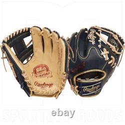 Rawlings Pro Preferred I Web Infield Baseball Glove Navy/Camel 11.5 RHT