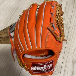 Rawlings Pro Preferred Rigid Gloves for Infielders Red Orange Size 5 Right Hand