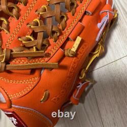Rawlings Pro Preferred Rigid Gloves for Infielders Red Orange Size 5 Right Hand
