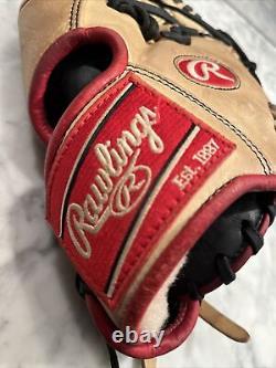 Rawlings Pro-Preferred Wingtip 11.5 Pros204w-2BC Infielder Wing-Tip Tan Leather