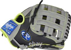 Rawlings mens Infield Glove 11.75 Inch Pro H Web Gray/Black US