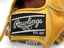 Rawlings pro preferred Infield Right Orange Special Order Glove Rare From Japan