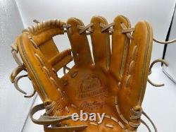 Rawlings pro preferred Infield Right Orange Special Order Glove Rare From Japan