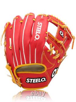Red PRO HYDET Solo Welt Series Infielder's Glove 11.25 Inch RHT