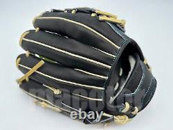 SSK Black Soul 12 Infield Baseball Glove Black Cream Cross RHT Japan Pro NPB