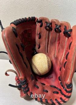 SSK Pro Edge Baseball Infield Glove Brown 6L Used High School Suitable