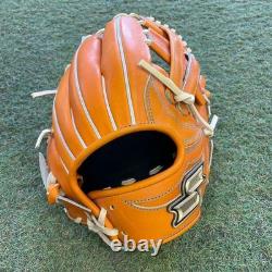 SSK Pro Edge Infield Baseball Glove Orange/Camel Right Hand Used