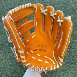 SSK Pro Edge Infield Baseball Glove Orange/Camel Right Hand Used