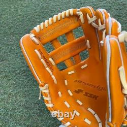 SSK Pro Edge Infield Baseball Glove Orange/Camel Right Hand Used