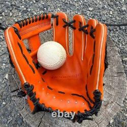 SSK Pro Edge Soft Baseball Glove Infield Orange/Black Custom 345mm