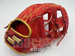 SSK Special Pro Order 11.5 Infield Baseball Glove Red Gold RHT Chinese Edition
