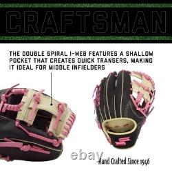 SSK Z5 Craftsman 11.5 Infield Baseball Glove Z5-1150BLKCMLPNK1