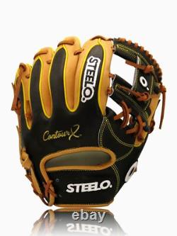 Steelo. Black-Tan ContourXT Series Infielder's Glove 11.50 Inch RHT
