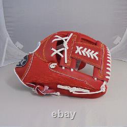 TPX Pro 12 Leather Red Infield I Web Right-Handed Thrower Baseball Glove