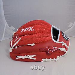 TPX Pro 12 Leather Red Infield I Web Right-Handed Thrower Baseball Glove