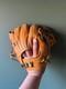 Used Mizuno Pro 11.5 Infield Orange Haga Japan Kip Lether