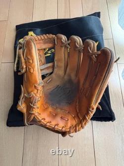Used Mizuno pro 11.5 inch infield Orange KIP Leather Sakamoto model