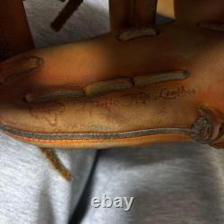 Used Mizuno pro 11.5 inch infield Orange KIP Leather Sakamoto model