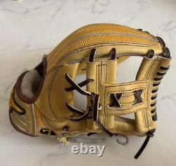 Used Mizuno pro Baseball glove 11.5 Infield Right Tan Custom Order