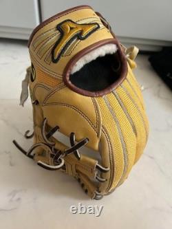 Used Mizuno pro Baseball glove 11.5 Infield Right Tan Custom Order