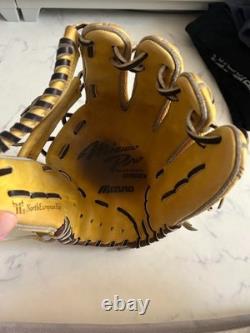 Used Mizuno pro Baseball glove 11.5 Infield Right Tan Custom Order