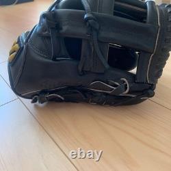 Used Mizuno pro Baseball glove 11.5 infield Black Flagship shop Limited Big M