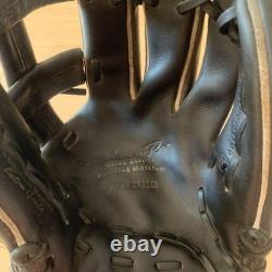Used Mizuno pro Baseball glove 11.5 infield Black Flagship shop Limited Big M