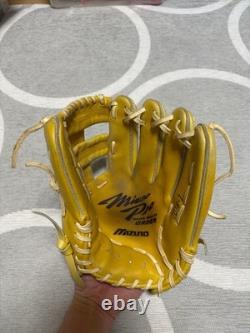 Used Mizuno pro Baseball glove 11.5 infield Natural custom order