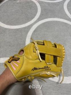 Used Mizuno pro Baseball glove 11.5 infield Natural custom order