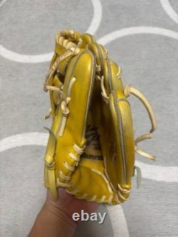 Used Mizuno pro Baseball glove 11.5 infield Natural custom order