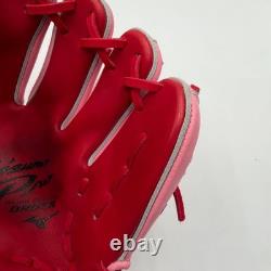 Used Mizuno pro Baseball glove 11.5 infield Pink custom order HAGA japan