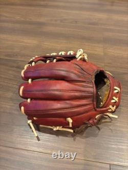 Used Mizuno pro Baseball glove 11.5 infield Red Flagship shop limited Japan