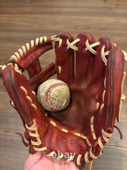 Used Mizuno pro Baseball glove 11.5 infield Red Flagship shop limited Japan