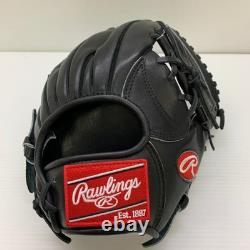 Used Rawlings Pro Preferred Baseball glove 10.5 infield RHT Black GHSOGPR
