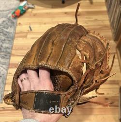 Vintage Nokona Pro Line RHT Baseball Glove Big Pro Infield Right Hand Throw