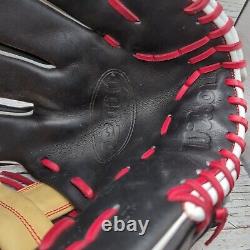 Wilson A2000 11.75 Infield Pro Stock 1785 BLACK BEIGE RED LEATHER Unused NWOT