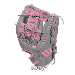 Wilson A2000 1786 11.5 Infield Baseball Glove Gray/Pink Right Hand Thrower