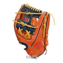 Wilson A2000 1786 11.5 Infield Baseball Glove Orange/Navy/Yellow Right Hand