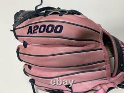 Wilson A2000 1786 11.5 Infield Baseball Glove Pink Black Pro Stock Leather Adult