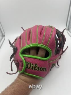 Wilson A2000 1786 11.5 Infield Baseball Glove Pink Black Pro Stock Leather Adult