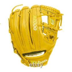 Wilson A2000 1786 11.5 Infield Baseball Glove Yellow Right Hand Thrower