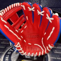 Wilson A2000 1786 PRO STOCK 11.5 Infield Baseball Glove RED WHITE BLUE