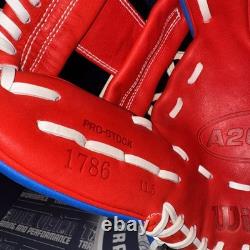 Wilson A2000 1786 PRO STOCK 11.5 Infield Baseball Glove RED WHITE BLUE
