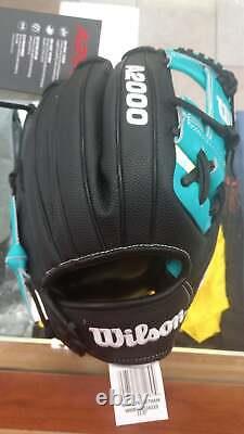 Wilson A2000 1786SS 11.5 Infield Baseball Glove Black/Teal Right Hand Throw