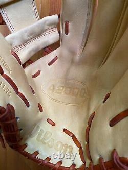 Wilson A2000 1787 Pro Stock Rht Tan Baseball Glove 11.75 Excellent Shape