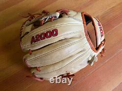 Wilson A2000 1787 Pro Stock Rht Tan Baseball Glove 11.75 Excellent Shape