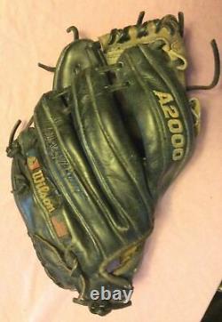 Wilson A2000 1788-BG 11.25 Baseball Glove Black And Gray Pro Stock Leather